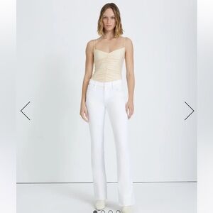 7 For All Mankind Size 31 White Kimmie Bootcut Jeans